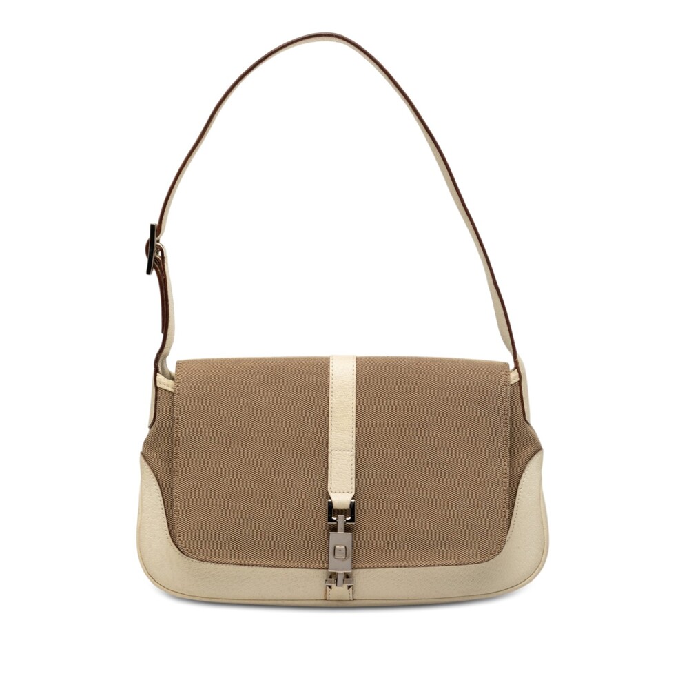 Gucci Canvas Jackie O Flap Pre-Loved #273091G48B